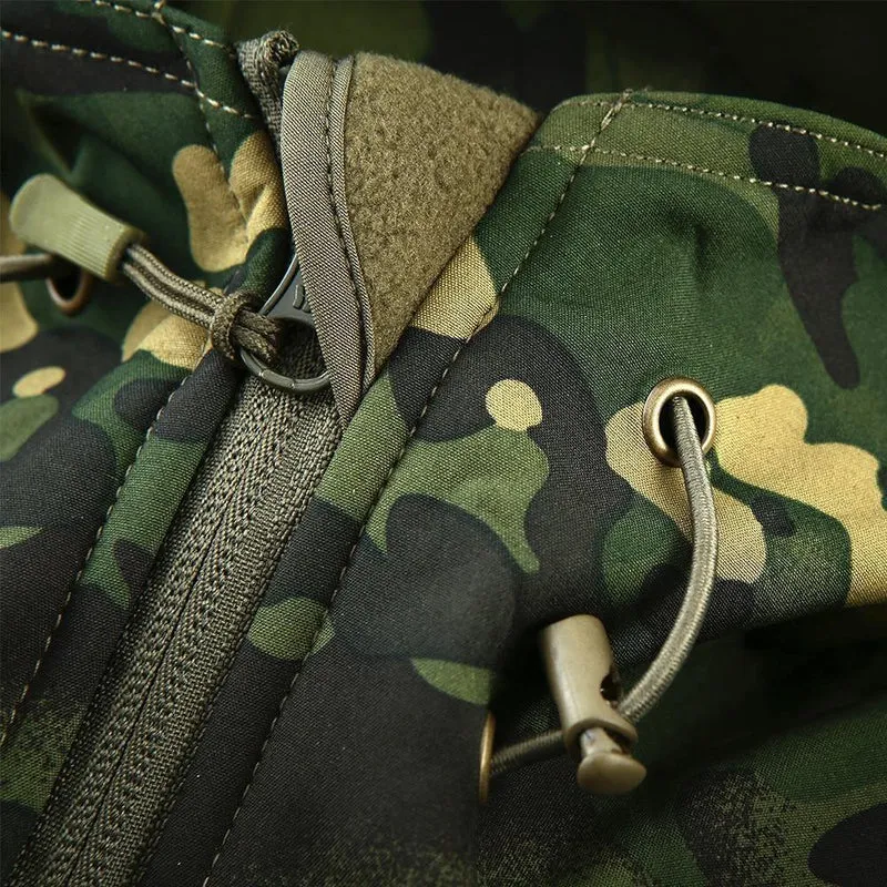 Herren Military Camouflage Fleece Jacke Army Tactical Clothing Multicam männliche Camouflage Windbreaker