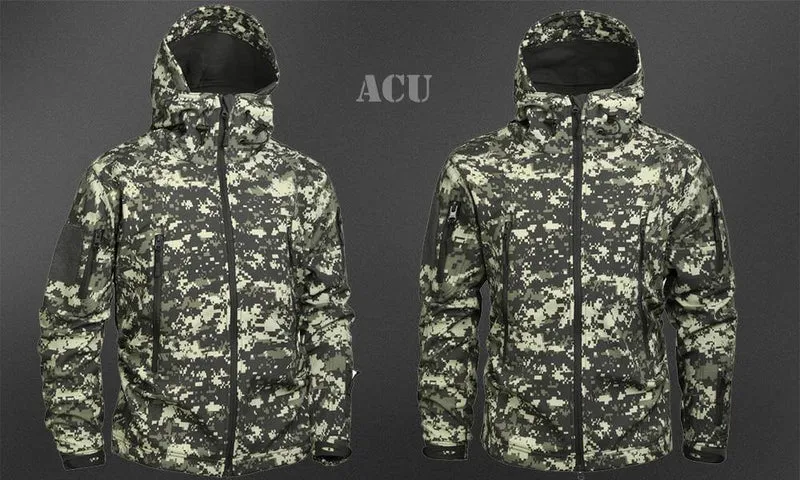 Herren Military Camouflage Fleece Jacke Army Tactical Clothing Multicam männliche Camouflage Windbreaker