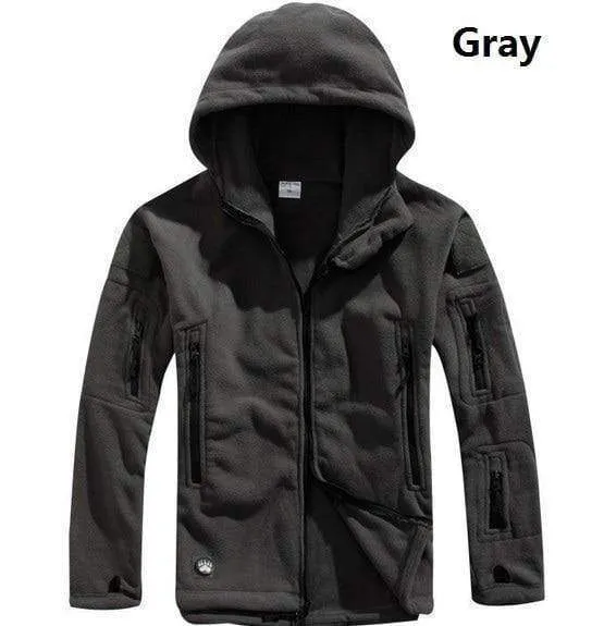 Jacke Herren Thermal Outdoor Polartec Warmer Kapuzenmantel Militar Softshell Hike Oberbekleidung Armeejacken