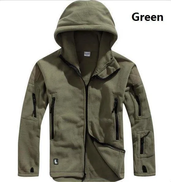 Jacke Herren Thermal Outdoor Polartec Warmer Kapuzenmantel Militar Softshell Hike Oberbekleidung Armeejacken