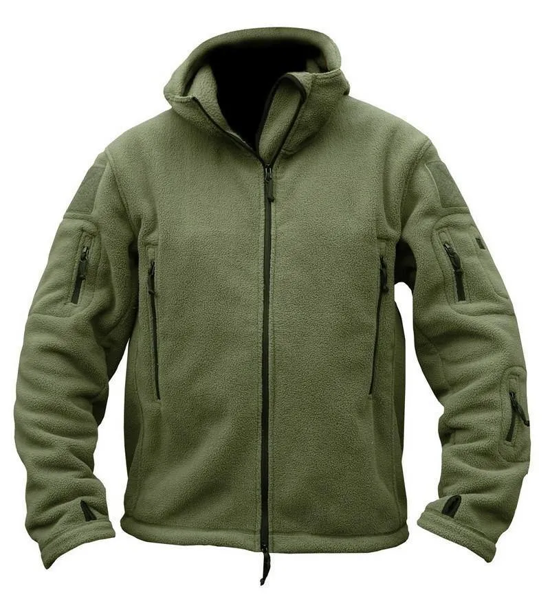 Jacke Herren Thermal Outdoor Polartec Warmer Kapuzenmantel Militar Softshell Hike Oberbekleidung Armeejacken