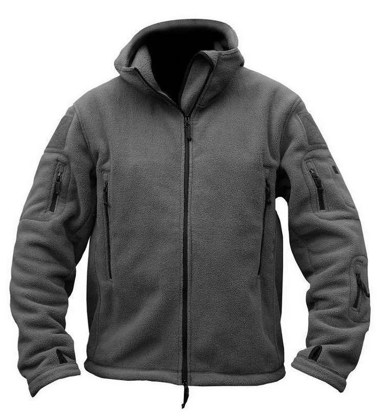 Jacke Herren Thermal Outdoor Polartec Warmer Kapuzenmantel Militar Softshell Hike Oberbekleidung Armeejacken