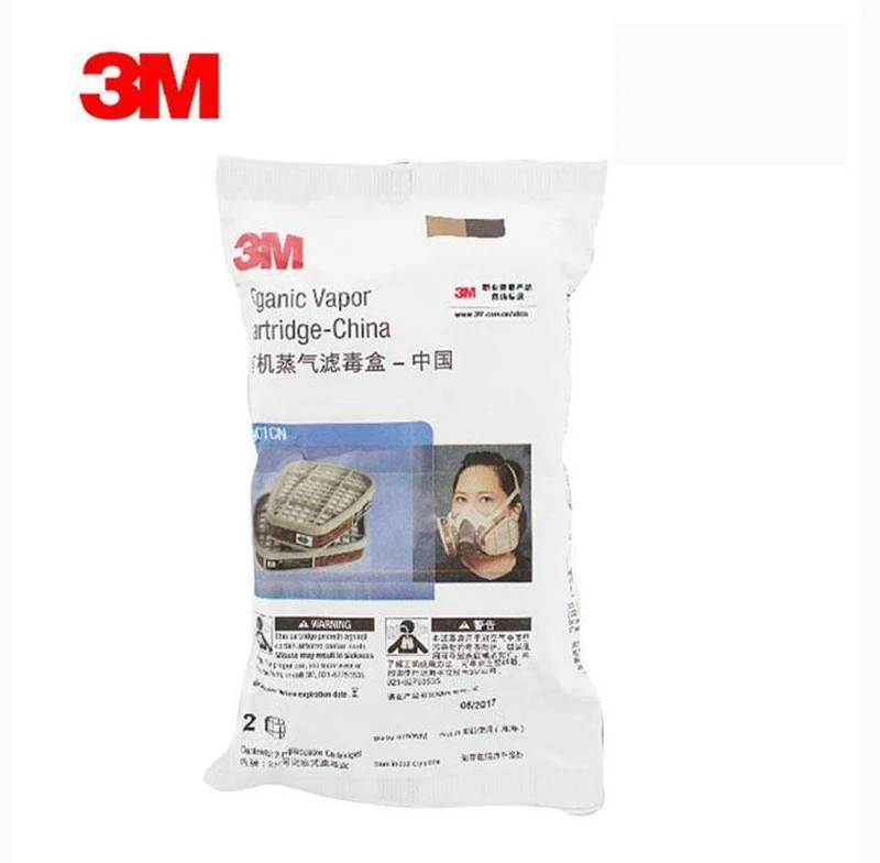 2- / 4- / 8- / 16-PCS-Lackierspray-Gasmaske Ersatzanschluß 3M 6001cn-Kartusche für organische Dämpfe Für 3M 6000 7000-Atemschutzmasken