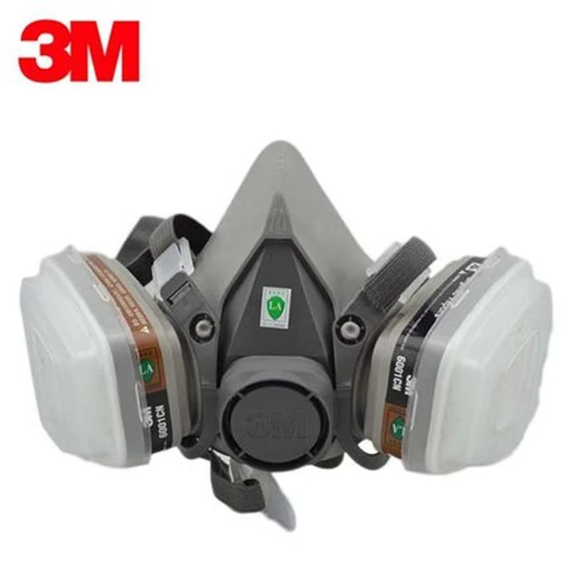 3M 6000-Serie Atemschutzmasken-Halbmaske 6100 / 6200 / 6300 6001-Gaskartuschen 7IN1-Set Zum Sprühen gegen organische Dämpfe