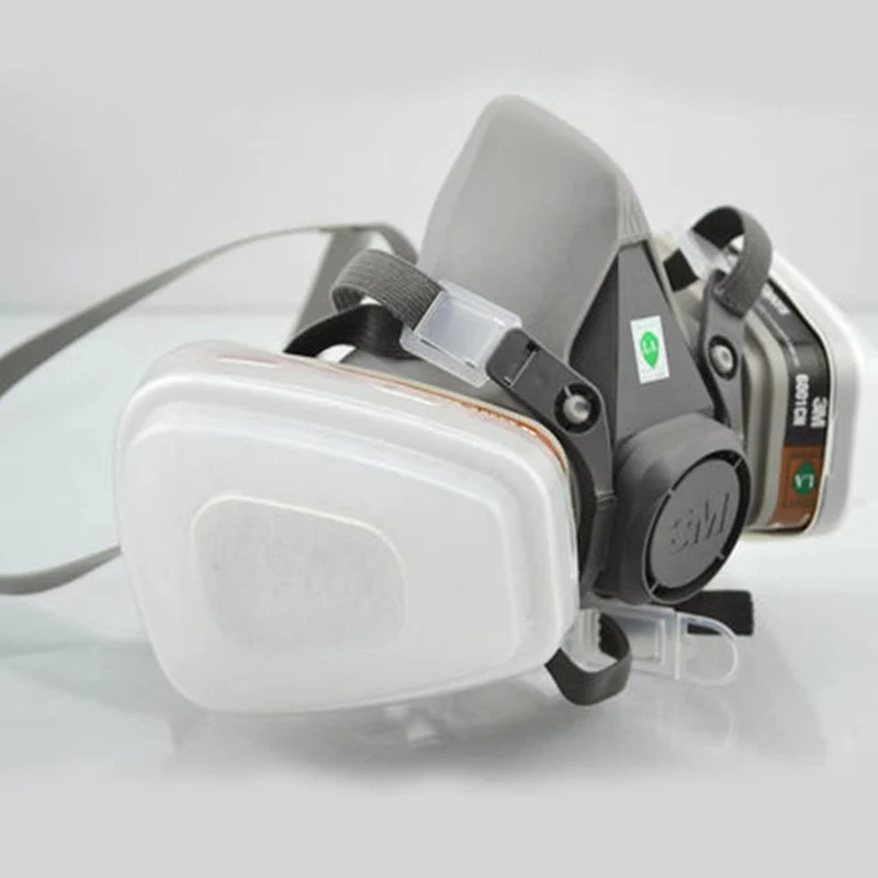 3M 6000-Serie Atemschutzmasken-Halbmaske 6100 / 6200 / 6300 6001-Gaskartuschen 7IN1-Set Zum Sprühen gegen organische Dämpfe