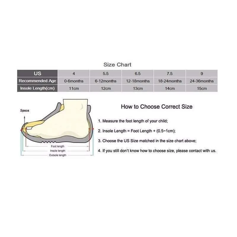 Baby Girls Boys Shoes Soft and Comfortable Children Attipas Same Design First Walkers Anti-slip Toddler Shoes