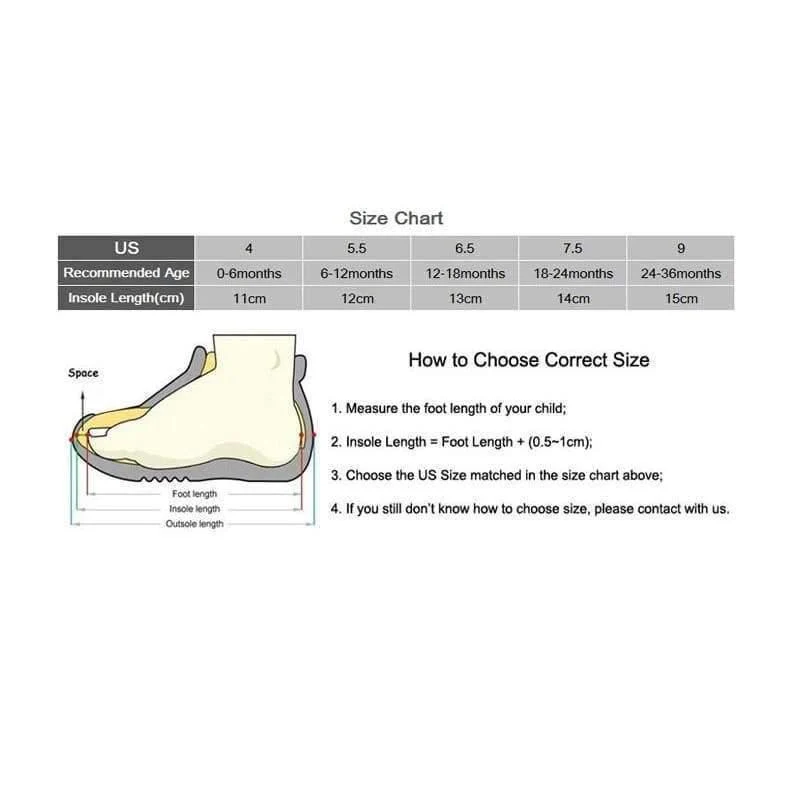 Baby Girls Boys Shoes Soft and Comfortable Children Attipas Same Design First Walkers Anti-slip Toddler Shoes