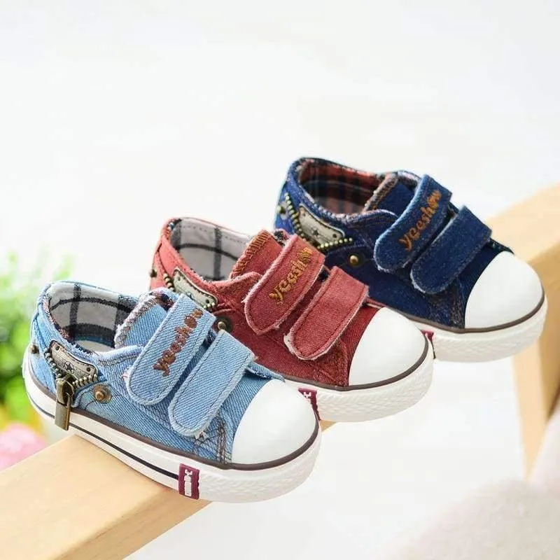 Canvas Children Shoes Boys Sneakers Brand Kids Shoes for Girls Baby Jeans Denim Flat Boots toddler shoes YS660