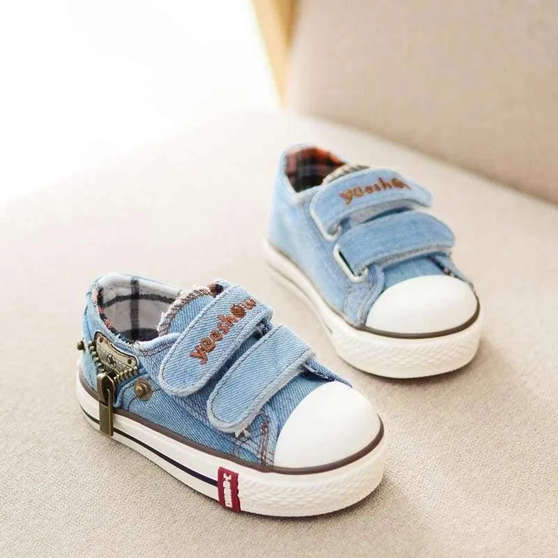 Canvas Children Shoes Boys Sneakers Brand Kids Shoes for Girls Baby Jeans Denim Flat Boots toddler shoes YS660