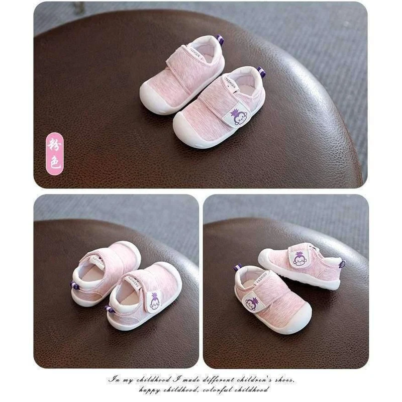 Spring Infant Toddler Shoes High Quality Baby Girls Boys Shoes Cartoon Cotton Non-slip Babies Kids First Walkers Shoes