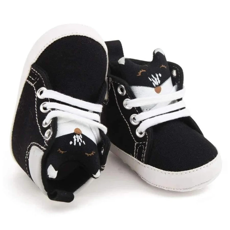 Baby Shoe & Socks Suit Pure Cotton Black And White Dot Soft Sole Infant Toddler First Walekers
