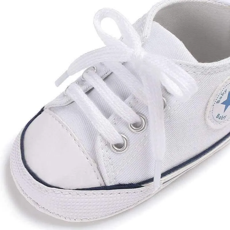 Newborn Sneakers Baby girls Boys Lace-up Canvas Shoes Active All Star Zapatos Bebe Toddler Shoes Infantil Sapatos