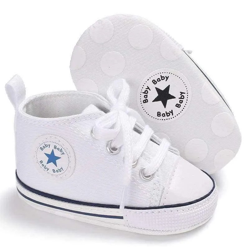 Newborn Sneakers Baby girls Boys Lace-up Canvas Shoes Active All Star Zapatos Bebe Toddler Shoes Infantil Sapatos