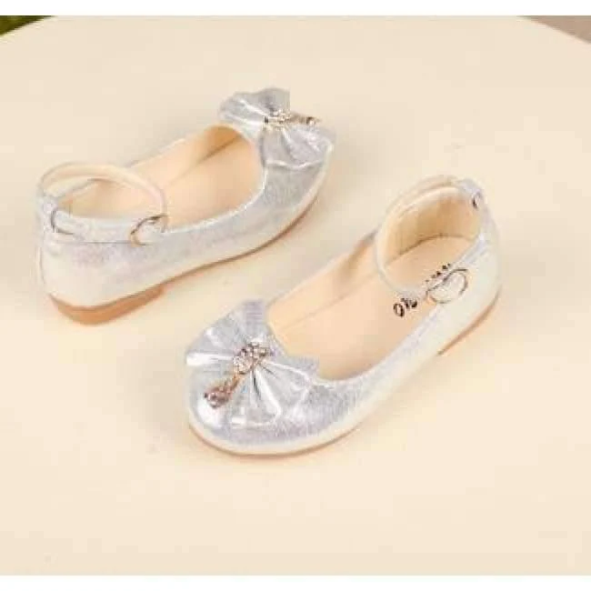 Spring Kids princes Shoes For Girls Children Girl Wedding Shoe Gold Black Crown Sequins Baby Waterproof Footwear