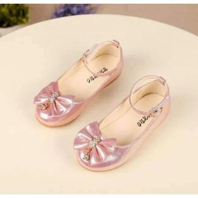 Spring Kids princes Shoes For Girls Children Girl Wedding Shoe Gold Black Crown Sequins Baby Waterproof Footwear