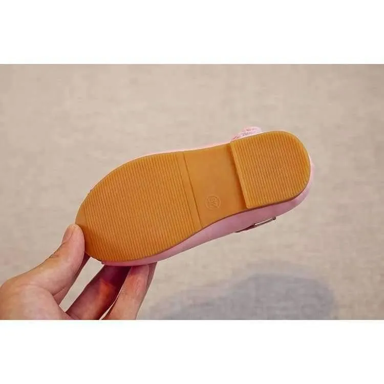 Spring Kids princes Shoes For Girls Children Girl Wedding Shoe Gold Black Crown Sequins Baby Waterproof Footwear