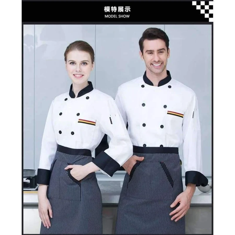 Männer Lange ärmeln Koch Jacke Hotel Service Arbeitskleidung Restaurant Küche Arbeit Werkzeug Chef Uniform Kochen Kleidung Frauen 89