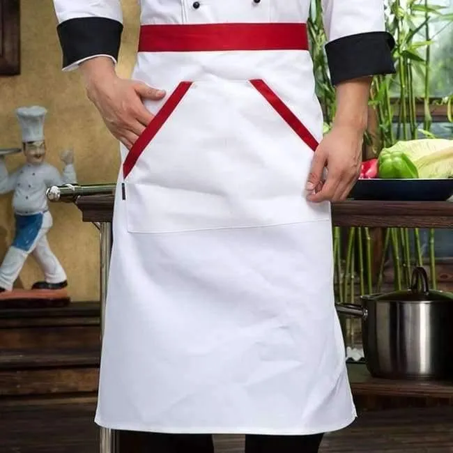 Schwarze Kurzarm-Kochuniformen für Restaurants, Hotels, Kochjacken, Küchenanzüge, Herren- und Damen-Arbeitskleidung für die Küche, Overalls, Blau/Rot