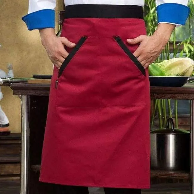 Atmungsaktives Mesh-Patchwork Kurzarm-Check Küche Kochuniformen Catering Hotel Restaurant Kellner Arbeitskleidung Overalls