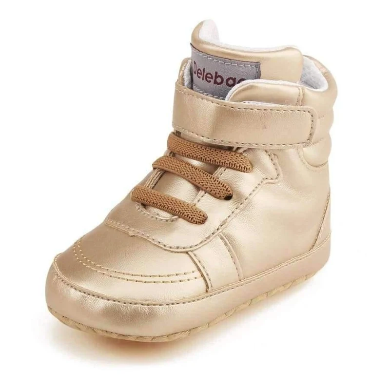 Autumn Spring Frosted Texture Soft Bottom Toddler Shoes By Hand Baby Shoes Cotton Shoes Keep Warm Lace Up First Walkers