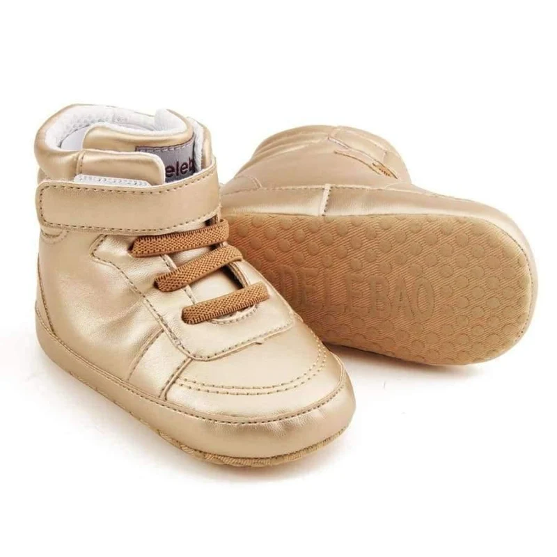 Autumn Spring Frosted Texture Soft Bottom Toddler Shoes By Hand Baby Shoes Cotton Shoes Keep Warm Lace Up First Walkers