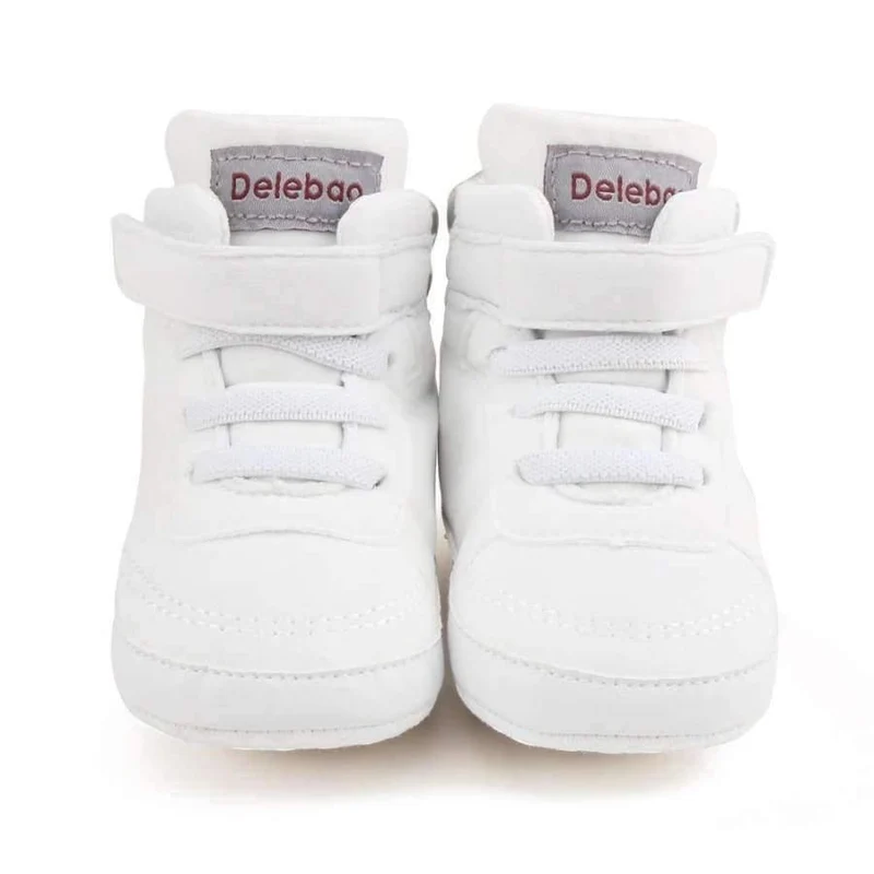 Autumn Spring Frosted Texture Soft Bottom Toddler Shoes By Hand Baby Shoes Cotton Shoes Keep Warm Lace Up First Walkers