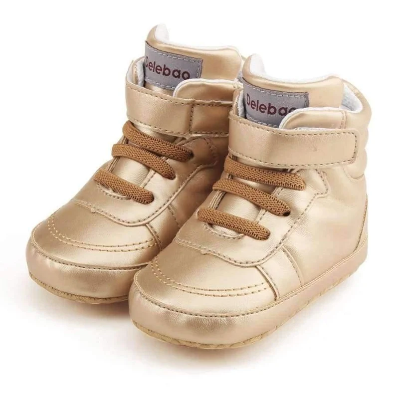 Autumn Spring Frosted Texture Soft Bottom Toddler Shoes By Hand Baby Shoes Cotton Shoes Keep Warm Lace Up First Walkers
