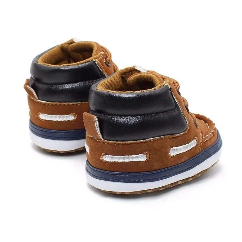 Autumn Spring Frosted Texture Soft Bottom Toddler Shoes By Hand Baby Shoes Cotton Shoes Keep Warm Lace Up First Walkers