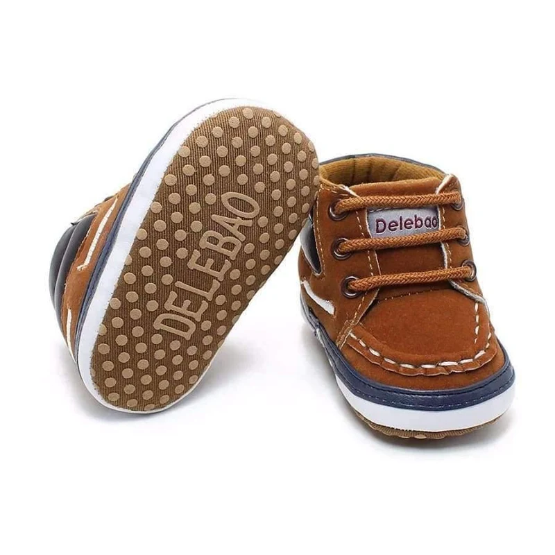 Autumn Spring Frosted Texture Soft Bottom Toddler Shoes By Hand Baby Shoes Cotton Shoes Keep Warm Lace Up First Walkers