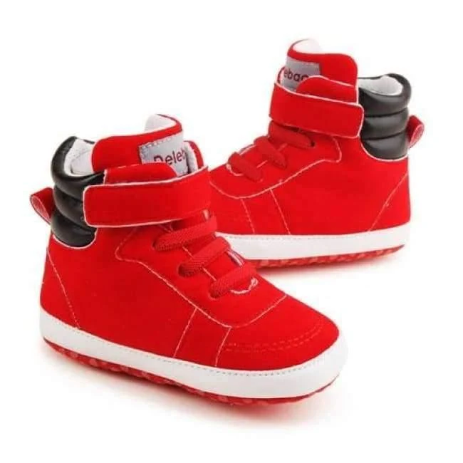 Autumn Spring Frosted Texture Soft Bottom Toddler Shoes By Hand Baby Shoes Cotton Shoes Keep Warm Lace Up First Walkers
