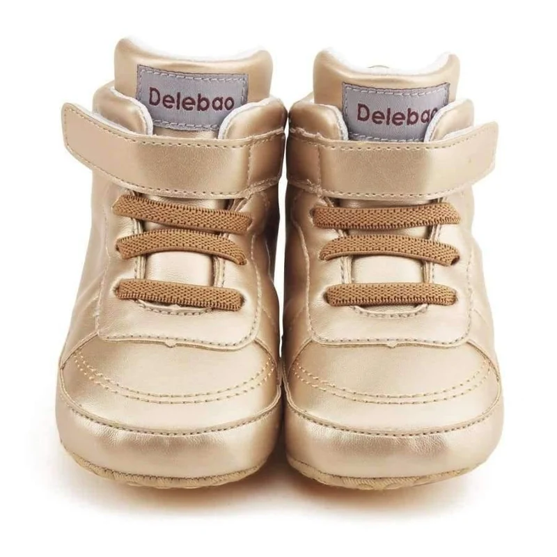 Autumn Spring Frosted Texture Soft Bottom Toddler Shoes By Hand Baby Shoes Cotton Shoes Keep Warm Lace Up First Walkers