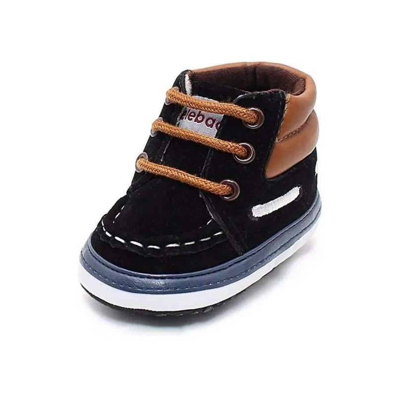 Autumn Spring Frosted Texture Soft Bottom Toddler Shoes By Hand Baby Shoes Cotton Shoes Keep Warm Lace Up First Walkers