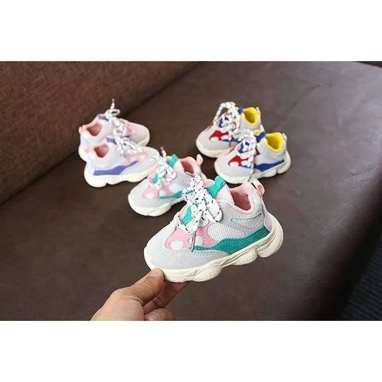 Autumn Baby Girl Boy Toddler Shoes Infant Casual Running Shoes Soft Bottom Comfortable Stitching Color Children Sneaker
