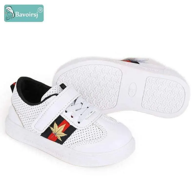 Shoes Baby Shoes Black Red Green Leaves Hollow Ventilation Childrens Casual Shoes Canvas Girls Shoes B1939
