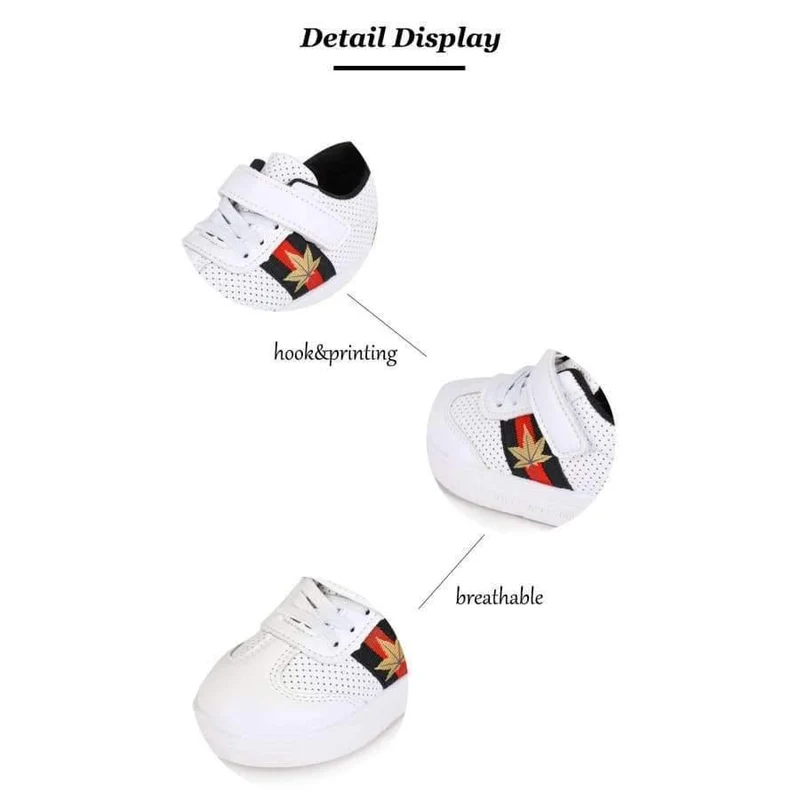 Shoes Baby Shoes Black Red Green Leaves Hollow Ventilation Childrens Casual Shoes Canvas Girls Shoes B1939