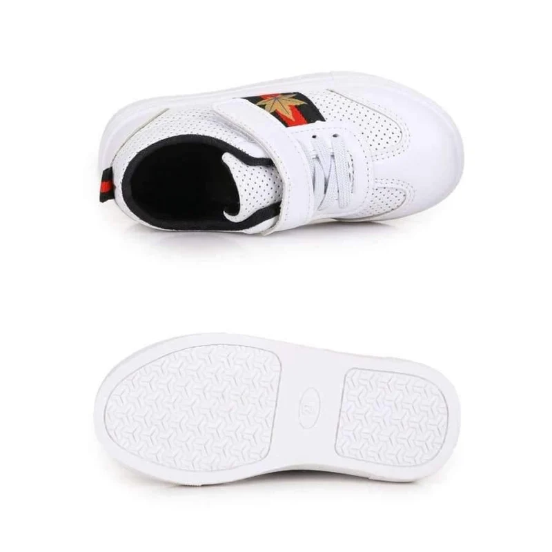 Shoes Baby Shoes Black Red Green Leaves Hollow Ventilation Childrens Casual Shoes Canvas Girls Shoes B1939