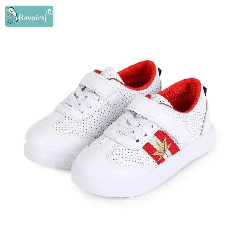 Shoes Baby Shoes Black Red Green Leaves Hollow Ventilation Childrens Casual Shoes Canvas Girls Shoes B1939