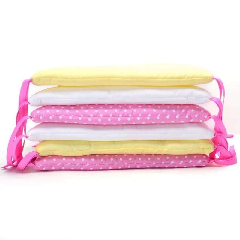 6Pcs Infant Baby Bettwäsche Stoßstange Neugeborenen Krippe Stoßstange Baby Bett Schutz Kleinkind Cartoon Krippe Bettwäsche Stoßstange in die Krippe für Baby