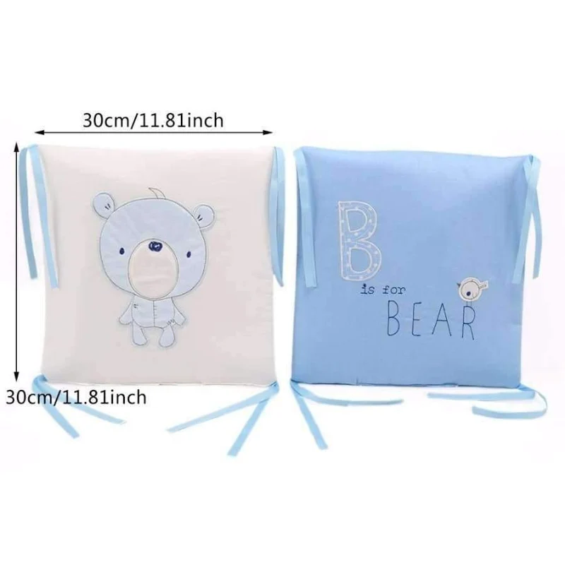 6Pcs Infant Baby Bettwäsche Stoßstange Neugeborenen Krippe Stoßstange Baby Bett Schutz Kleinkind Cartoon Krippe Bettwäsche Stoßstange in die Krippe für Baby