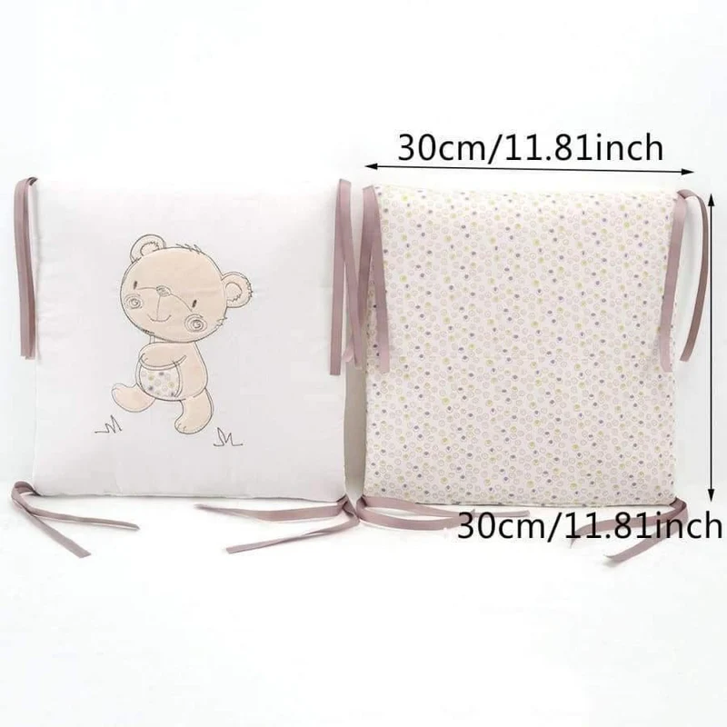 6Pcs Infant Baby Bettwäsche Stoßstange Neugeborenen Krippe Stoßstange Baby Bett Schutz Kleinkind Cartoon Krippe Bettwäsche Stoßstange in die Krippe für Baby