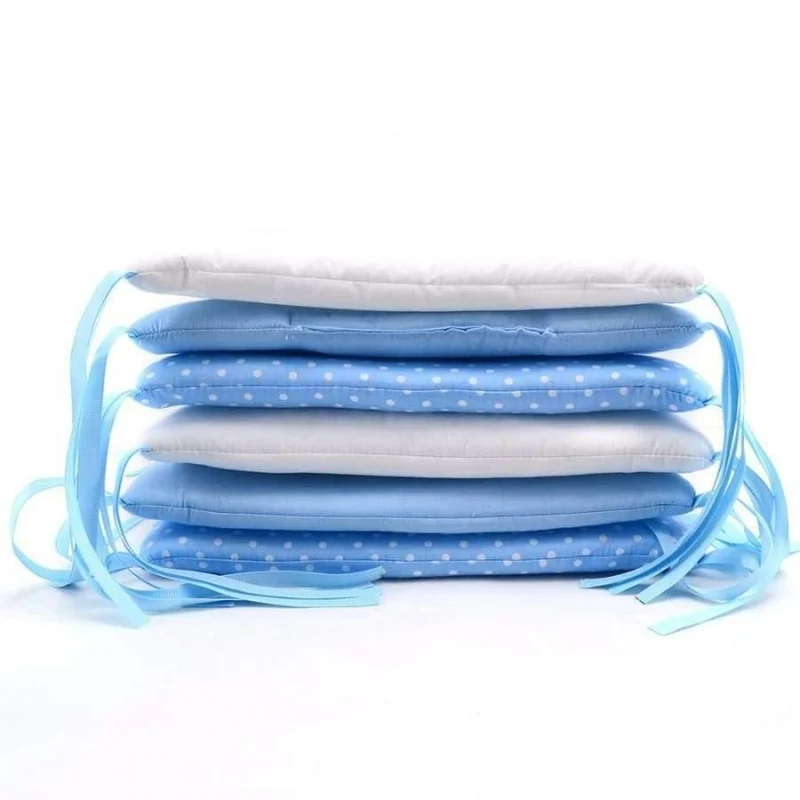 6Pcs Infant Baby Bettwäsche Stoßstange Neugeborenen Krippe Stoßstange Baby Bett Schutz Kleinkind Cartoon Krippe Bettwäsche Stoßstange in die Krippe für Baby