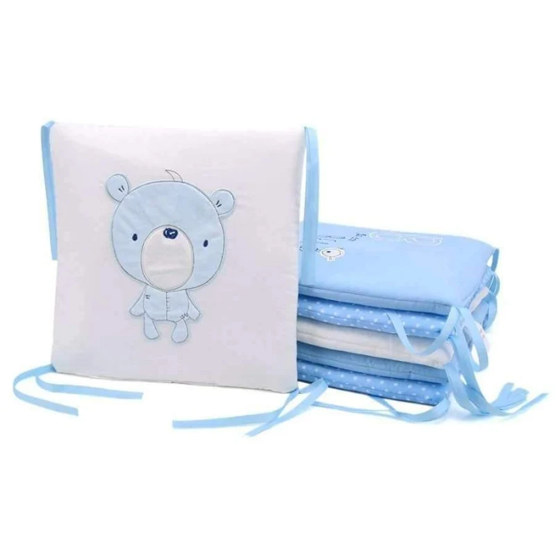 6Pcs Infant Baby Bettwäsche Stoßstange Neugeborenen Krippe Stoßstange Baby Bett Schutz Kleinkind Cartoon Krippe Bettwäsche Stoßstange in die Krippe für Baby