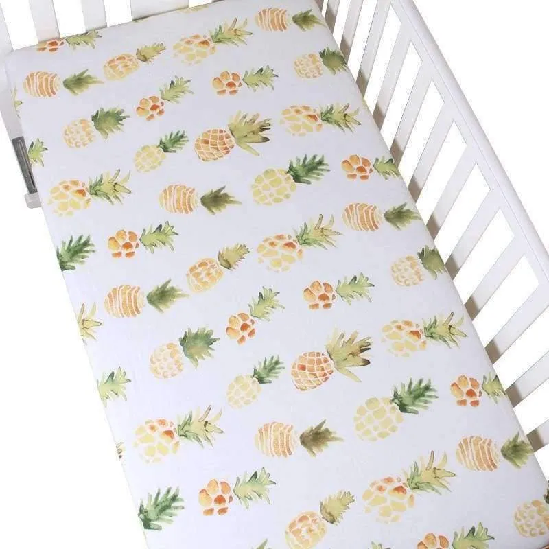 Baumwolle Babybett Spannbettlaken Babybett Bettwäsche Weiche Atmungsaktive Neugeborenen Bettwäsche Weichen Matratzenbezug Protector