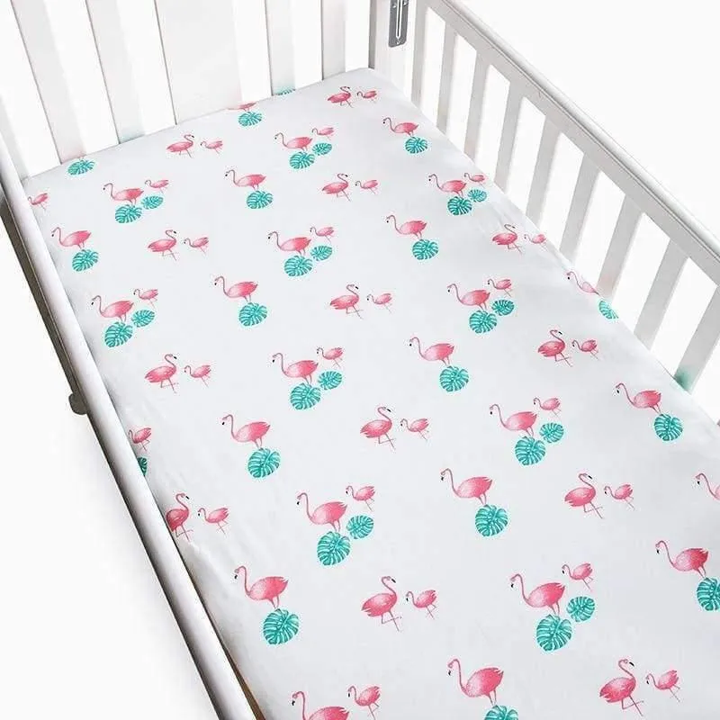Baumwolle Babybett Spannbettlaken Babybett Bettwäsche Weiche Atmungsaktive Neugeborenen Bettwäsche Weichen Matratzenbezug Protector