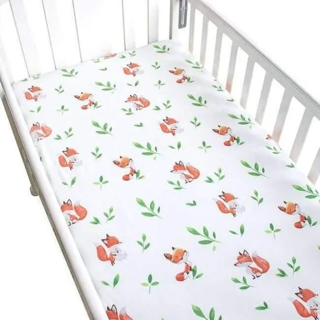 Baumwolle Babybett Spannbettlaken Babybett Bettwäsche Weiche Atmungsaktive Neugeborenen Bettwäsche Weichen Matratzenbezug Protector