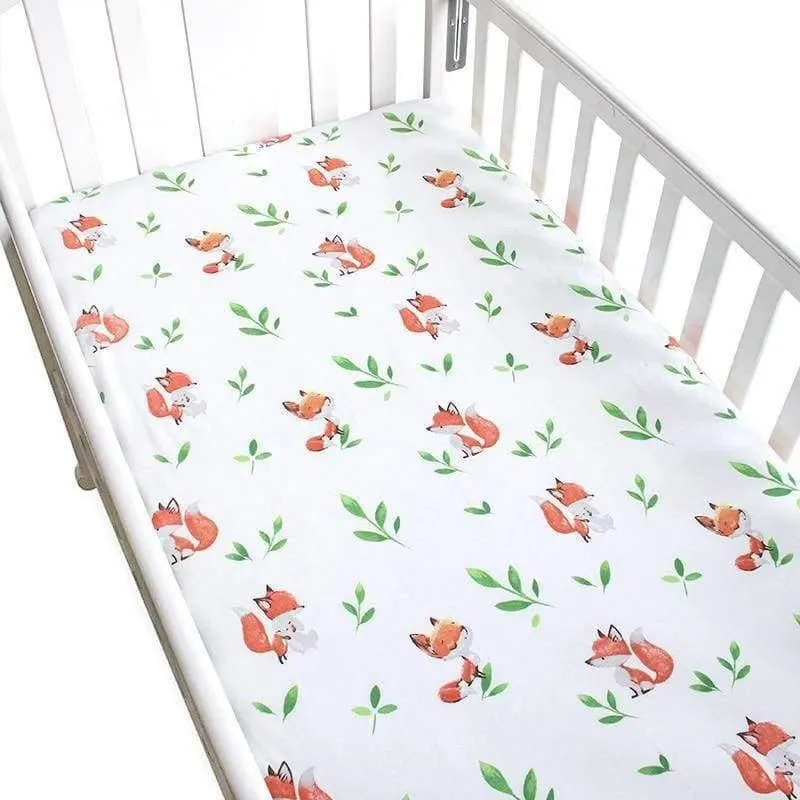 Baumwolle Babybett Spannbettlaken Babybett Bettwäsche Weiche Atmungsaktive Neugeborenen Bettwäsche Weichen Matratzenbezug Protector