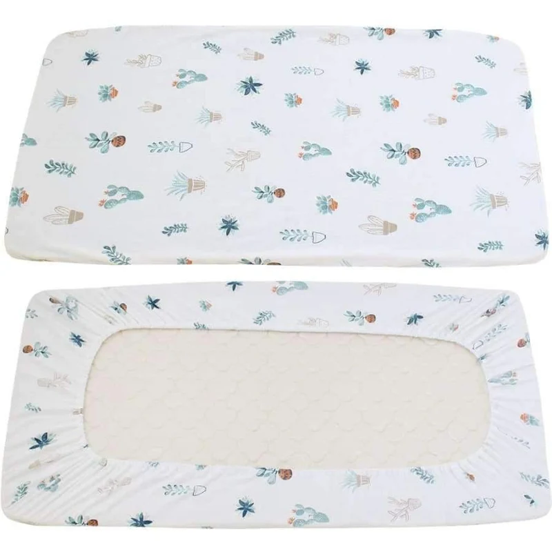 Baumwolle Babybett Spannbettlaken Babybett Bettwäsche Weiche Atmungsaktive Neugeborenen Bettwäsche Weichen Matratzenbezug Protector