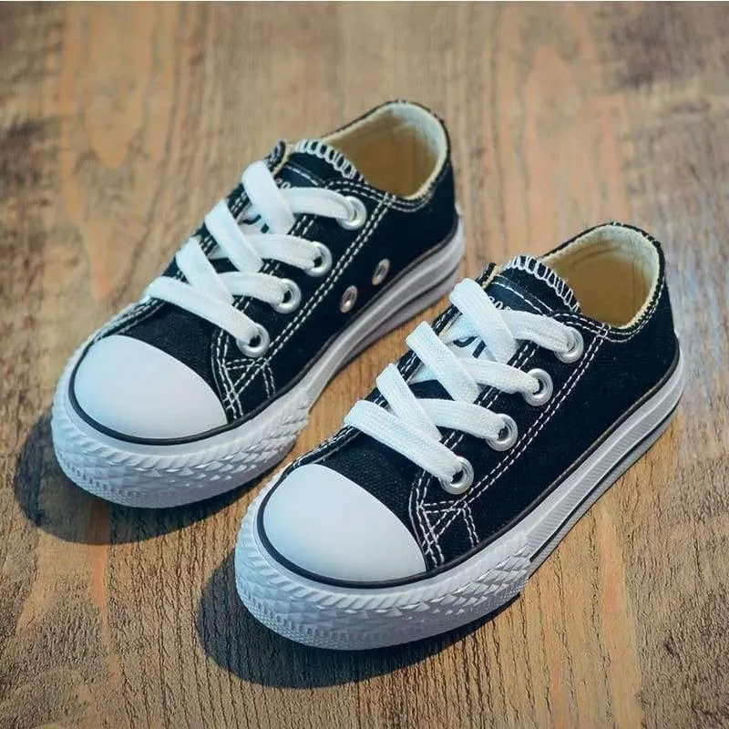 Classic Children Canvas Shoes Girls Boys Kids Sneakers 2018 Fashion Casual Baby Running Shoes Solid Color Child Sport Shoes