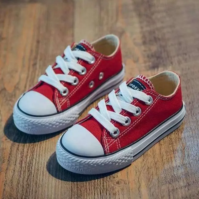 Classic Children Canvas Shoes Girls Boys Kids Sneakers 2018 Fashion Casual Baby Running Shoes Solid Color Child Sport Shoes
