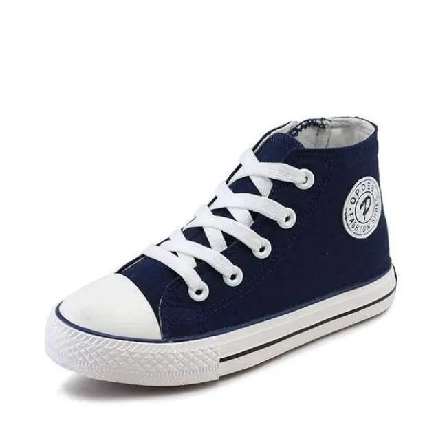 Classic Children Canvas Shoes Girls Boys Kids Sneakers 2018 Fashion Casual Baby Running Shoes Solid Color Child Sport Shoes